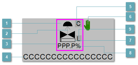 5.5.2.4.7.2.3. Мнемосимвол. Регулирующий клапан