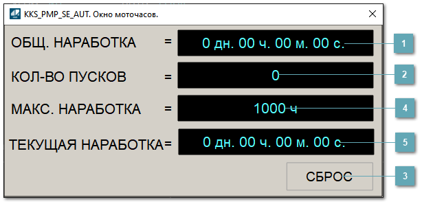 Окно Параметры