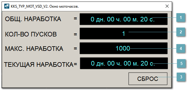 Окно Параметры