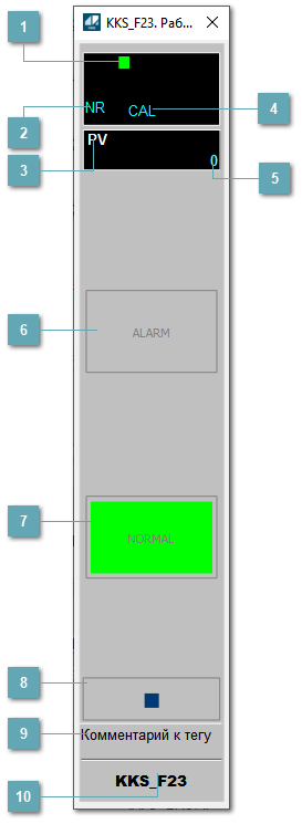 Окно Рабочее