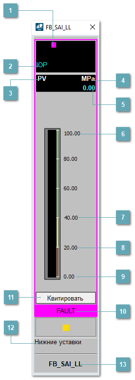 Окно Рабочее