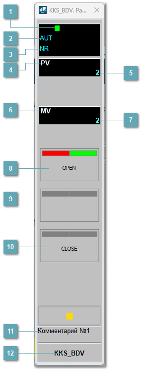 Окно Рабочее