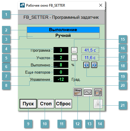 Окно Рабочее