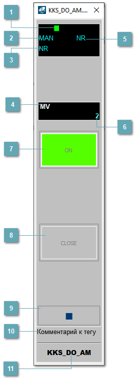 Окно Рабочее