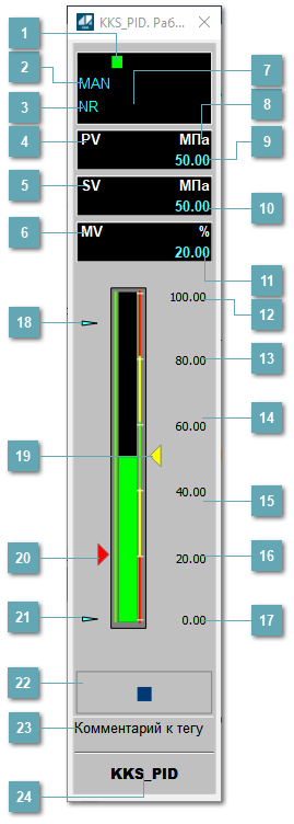 Окно Рабочее