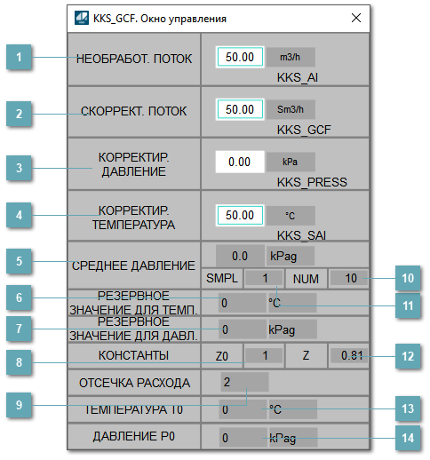 Окно Управления