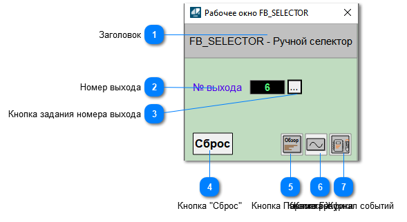 Окно Рабочее